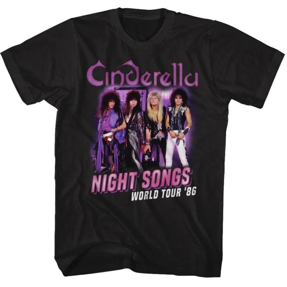 Night Songs World Tour Cinderella Concert Graphic Unisex T-Shirt 91